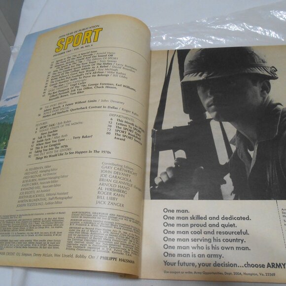 VTG SPORT MAGAZINE OJ SIMPSON DENNY McLAIN 1967 ON COVER VG - Picture 5 of 9